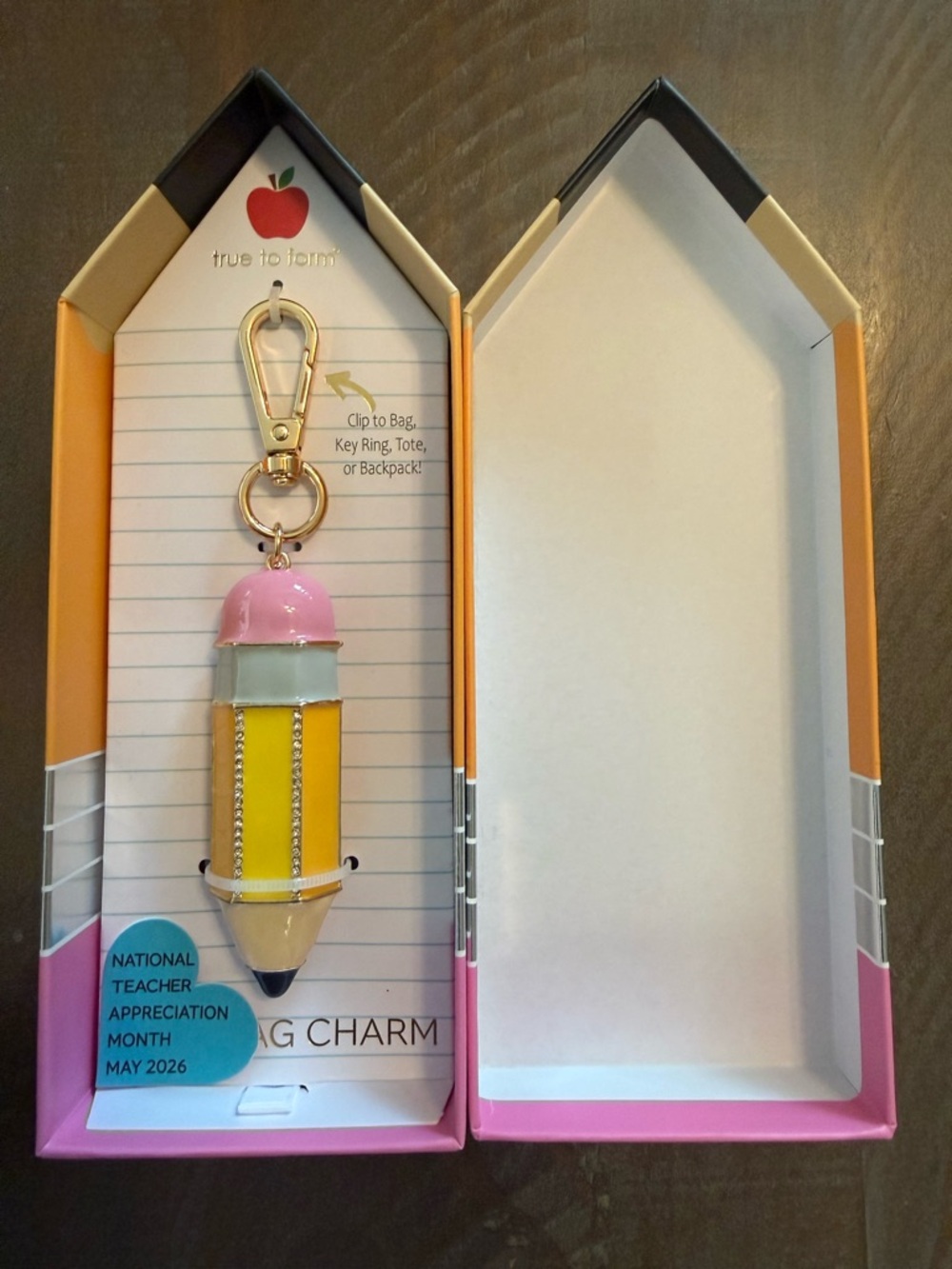 True to Form Pencil Handbag Charm NIP - Picture 3 of 4